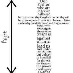 The Lord's Prayer, Traditional Version, Christian Bible Verse Quote, Vinyl Wall Art Sticker Decal Mural. Home, Church, School, Decor - thumbnail 3