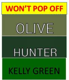 Won't Pop Off Split King/California Sheets Olive, Hunter Green, Kelly Green Deep Pocket - thumbnail 1