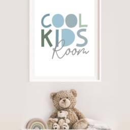 Cool Kids Room Print, Playroom Prints, Boys Bedroom Wall Art, Pastel Nursery Decor, Brother Blue - thumbnail 3