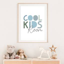 Cool Kids Room Print, Playroom Prints, Boys Bedroom Wall Art, Pastel Nursery Decor, Brother Blue - thumbnail 2