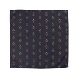 Microfiber Duvet Cover, Boho Floral Block Print, Navy Sage Burgundy, Bedding Set, Bohemian Bedroom Decor, Bedspread - thumbnail 3