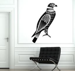 Wall Decal Birds Eagle Predator Tribal Ornament Mural Vinyl Sticker 1871Dz - thumbnail 1