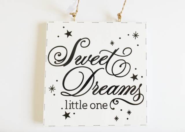 Sweet Dreams Bedroom Sign Sentiment Nursery Phrases Plaque Meaningful Thoughtful Baby Childrens Gift - image 1