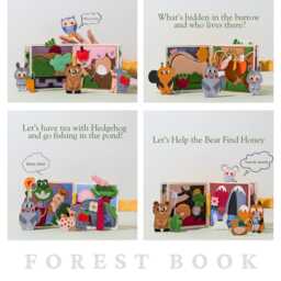 Montessori Quiet Book Farm Animals Felt Activity Toy For Toddlers - thumbnail 3