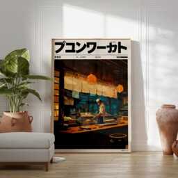 Japanese Sushi Bar Poster, Print, Food Art, Wall Kitchen Decor, Home Decor - thumbnail 3