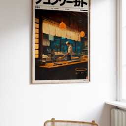 Japanese Sushi Bar Poster, Print, Food Art, Wall Kitchen Decor, Home Decor - thumbnail 2