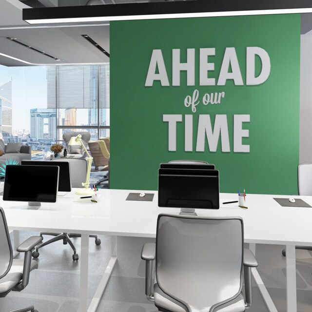 Ahead Of Our Time, Office Decor, Quotes, Wall Office, Art, Inspirational Quote, Art - Skuaout - image 1