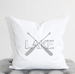 Lake Pillow Cover, Lakehouse Beach Pillow, Gift, Housewarming Cabin House - thumbnail 2