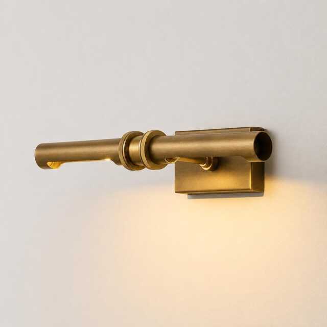 Mid Century Wall Light Fixture, Bathroom, Vanity, Bedroom Lights, Modernist Cylinder Picture Sconce - image 1