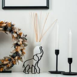 Elephant - Line Art 3D Print Modern Decoration & Gift Idea For Animal Lovers - thumbnail 2