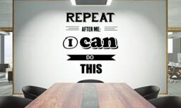 Teamwork Quote Wall Decal Inspirational Office Decor 1744Re - thumbnail 1