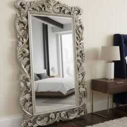 Huge Free Standing Mirror French Gabriella 107cm X 197cm Leaner Ornate Antique - thumbnail 3