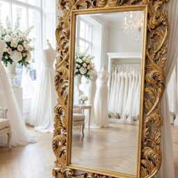 Huge Free Standing Mirror French Gabriella 107cm X 197cm Leaner Ornate Antique - thumbnail 4