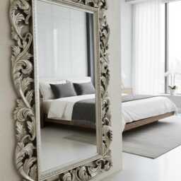 Huge Free Standing Mirror French Gabriella 107cm X 197cm Leaner Ornate Antique - thumbnail 2