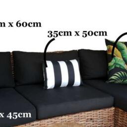 Outdoor Cushion Cover, Cover Only, Tropical Cushions, Palm Leaf Scatter Cushions, Any Size Pillow Seat Cushions - thumbnail 4