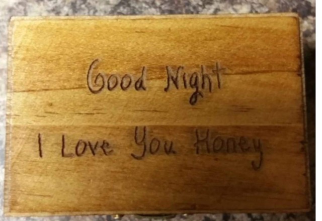 Exact Copied Handwriting From Your Loved One, Child's 1st Writing, Box, Small Jewelry Trinket Ring Keepsake - image 1