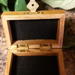 Exact Copied Handwriting From Your Loved One, Child's 1st Writing, Box, Small Jewelry Trinket Ring Keepsake - thumbnail 2