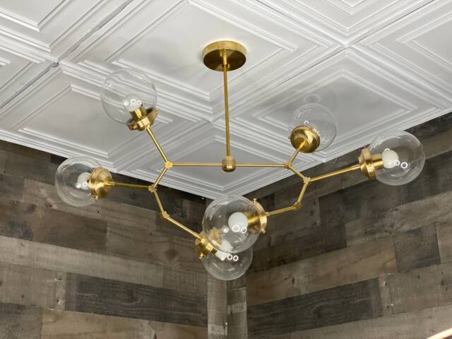 Chronos Modern 6 Light 6In Globe Sputnik Mid Century Industrial Chandelier - image 1