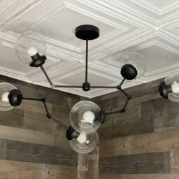 Chronos Modern 6 Light 6In Globe Sputnik Mid Century Industrial Chandelier - thumbnail 4