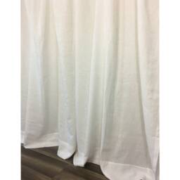 A Pair Of Soft White Linen Curtains, Off White Linen Drapery, Custom Extra Long Curtains - thumbnail 3
