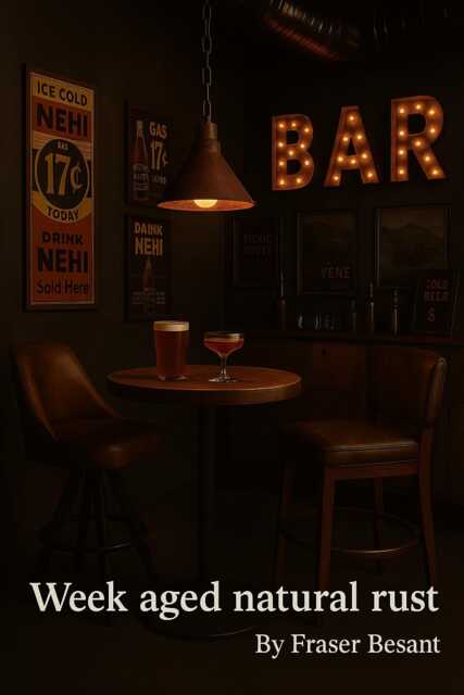 Rusted Metal Pendant Lighting 260mm Handmade in Bristol - image 1