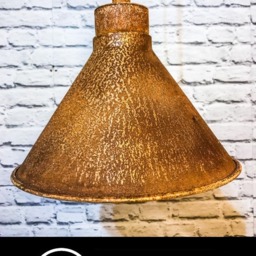 Rusted Metal Pendant Lighting 260mm Handmade in Bristol - thumbnail 2
