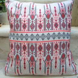 Woven Cushion Cover Traditional Geometric Design, Greek Textile - thumbnail 2