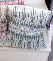 Woven Cushion Cover Traditional Geometric Design, Greek Textile - thumbnail 3