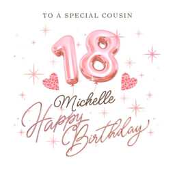 Personalised Cousin 18Th Birthday Candle Gift Card Hamper Cards B - thumbnail 4
