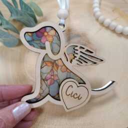 Memorial Dog Suncatcher Gift - Loss Of Christmas Tree Pet Poem - thumbnail 3