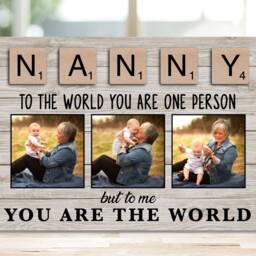 Mother's Day Gift From Son, Mothers Daughter, Wood Signs - Mom Kids, Mommy Custom Photo Frame, Bespoke - thumbnail 3