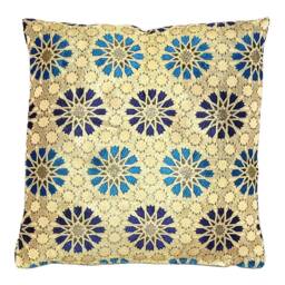 Tiles Mosaic Moroccan Original Cushion Covers - Moorish Arabesque Style Zellige Pillow Cover Home Decor 43 X cm - thumbnail 2