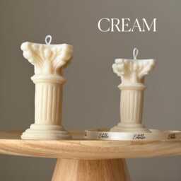 Tiny Column Soy Candle Handmade Sculptural Home Decor - thumbnail 3