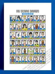 Chesterfield - No Score Draws Spireites Edition A3 Print Of 36 Hand-Drawn Wonky Panini-style Icons Football Art - thumbnail 1