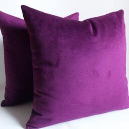 Set Of 2 Purple Velvet Pillow Covers Decorative Cushion Covers - thumbnail 3