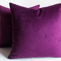 Set Of 2 Purple Velvet Pillow Covers Decorative Cushion Covers - thumbnail 2