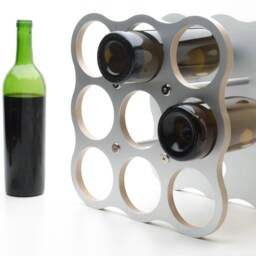 Modern/Contemporary Wave Tabletop Wine Rack/Wine Storage - thumbnail 4