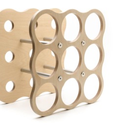 Modern/Contemporary Wave Tabletop Wine Rack/Wine Storage - thumbnail 3