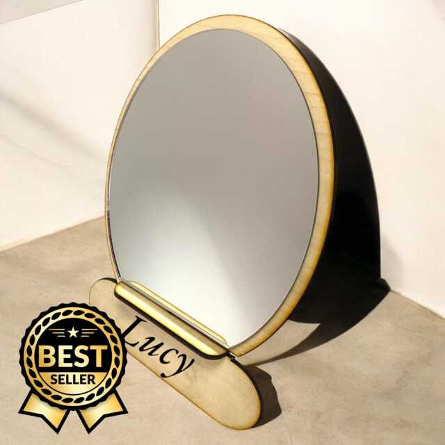 Custom Oval Tabletop Mirrors, Choice Of Colours, Sizes, Personalised Engraving Services - image 1