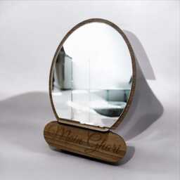Custom Oval Tabletop Mirrors, Choice Of Colours, Sizes, Personalised Engraving Services - thumbnail 2