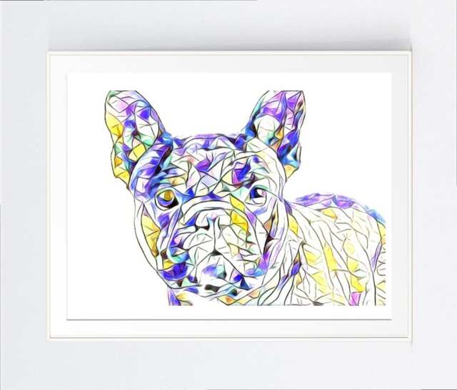 Wall Art Print, French BulldogInstant Download, Frenchy, Artwork, Print