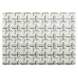 Geometric Check Pattern Vinyl Floor Protector, Creamy Chair Desk Mat, Gaming Mat - thumbnail 2
