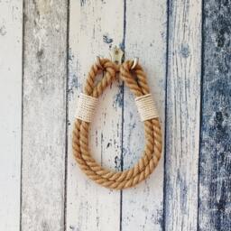 Jute Rope Toilet Paper Holder Nautical Bathroom Decor - thumbnail 2