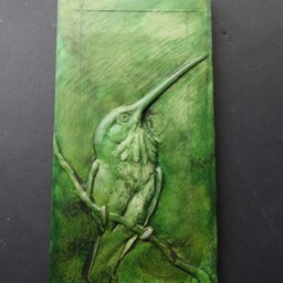 "Resting Hummingbird Limited Edition Sculpture Relief " - thumbnail 4