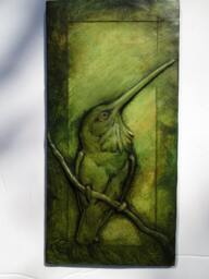 "Resting Hummingbird Limited Edition Sculpture Relief " - thumbnail 1