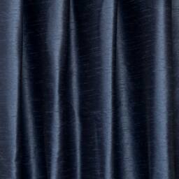 Midnight Blue Art Silk Curtain Panels, Faux Curtains - Rod Pocket, Grommet, Box Pleat, Three Pinch Tab Top & Plain Ring Top - thumbnail 3
