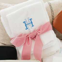 Embroidered Guest Towels // Bath & Hand Towel, Monogram Towels, Custom Bathroom Monogrammed - thumbnail 3