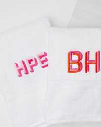 Embroidered Guest Towels // Bath & Hand Towel, Monogram Towels, Custom Bathroom Monogrammed - thumbnail 1