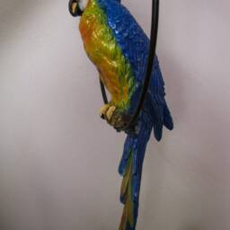 Parrot Hanging Pet Memorial Garden Statue Large Sculpture Outdoor Wild Bird Figurine Yard Home Decorations Lawn Keepsake Sympathy Gift - thumbnail 2