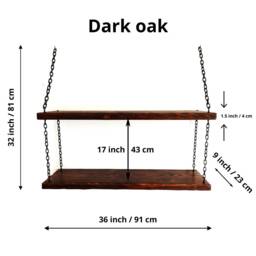 Floating Shelves, Wall Mounted Home Bar, Industrial, Rustic, Farmhouse, Handmade Shelf - thumbnail 3